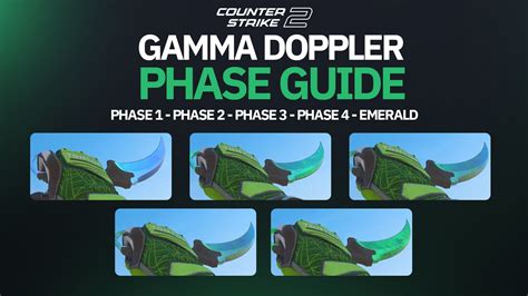 All Gamma Doppler Phases in CS:GO/CS2 from 1 to 4 .